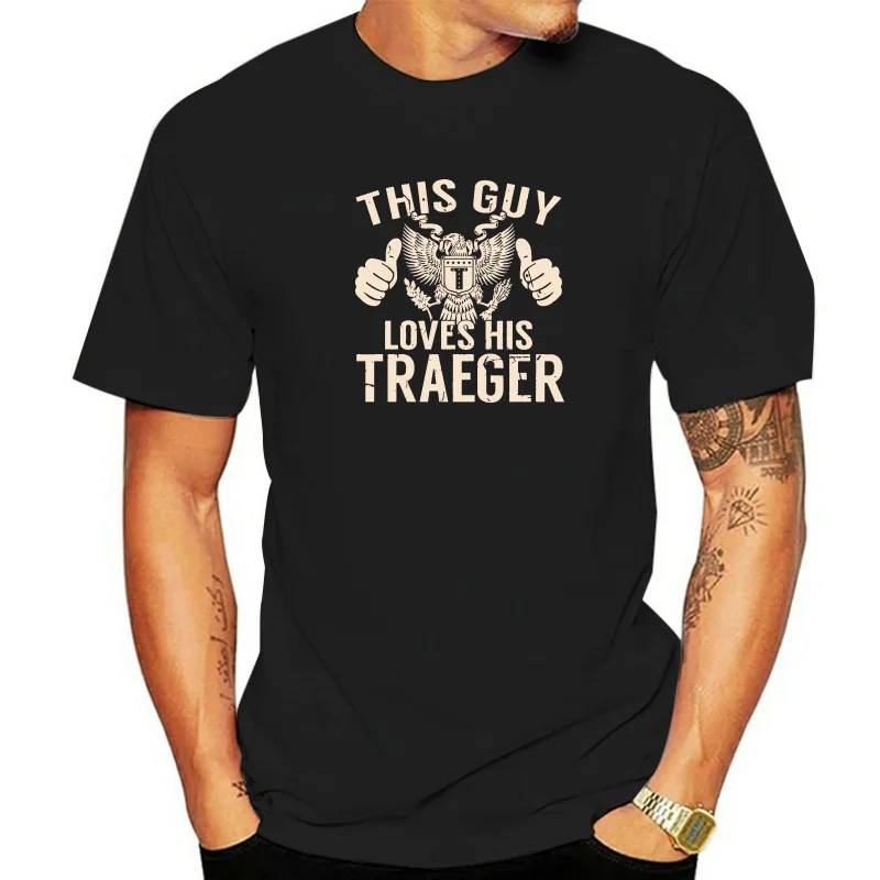 Мужские футболки с надписью «S-This Loves His Popular Tagless» от Traeger