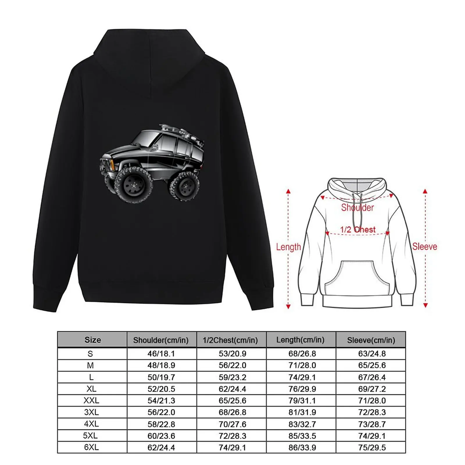 Фото XJ мультфильм черная толстовка с капюшоном, мужская одежда, корейская одежда, осенняя толстовка с рисунком №5