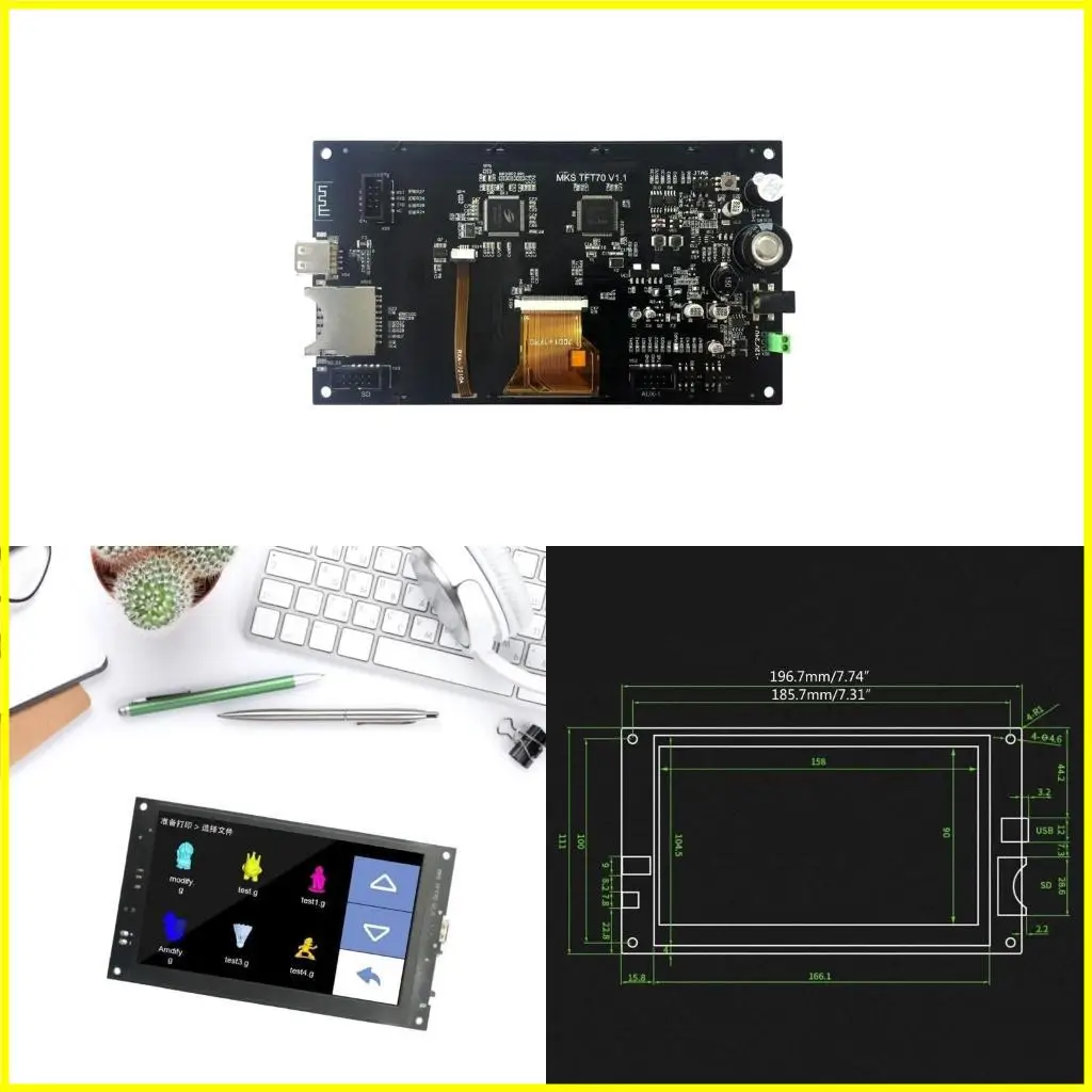 7 -дюймовый TFT70 ЖК -дисплеи модуль модуль TFT Панель сенсорные экраны беспроводные управления для -аксессуаров