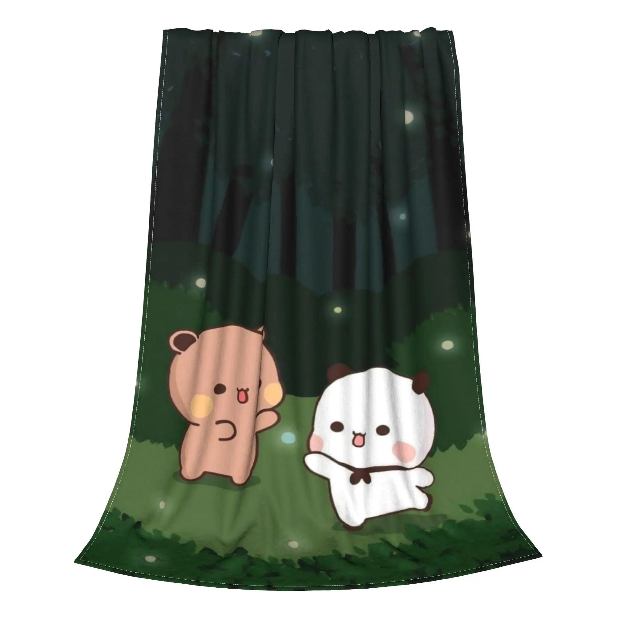 Фото Одеяла с героями мультфильмов Bubu Dudu, коралловый флис, плюшевое осенне-зимнее многофункциональное тонкое одеяло для дома, путешествий, постельные принадлежности, пледы №4