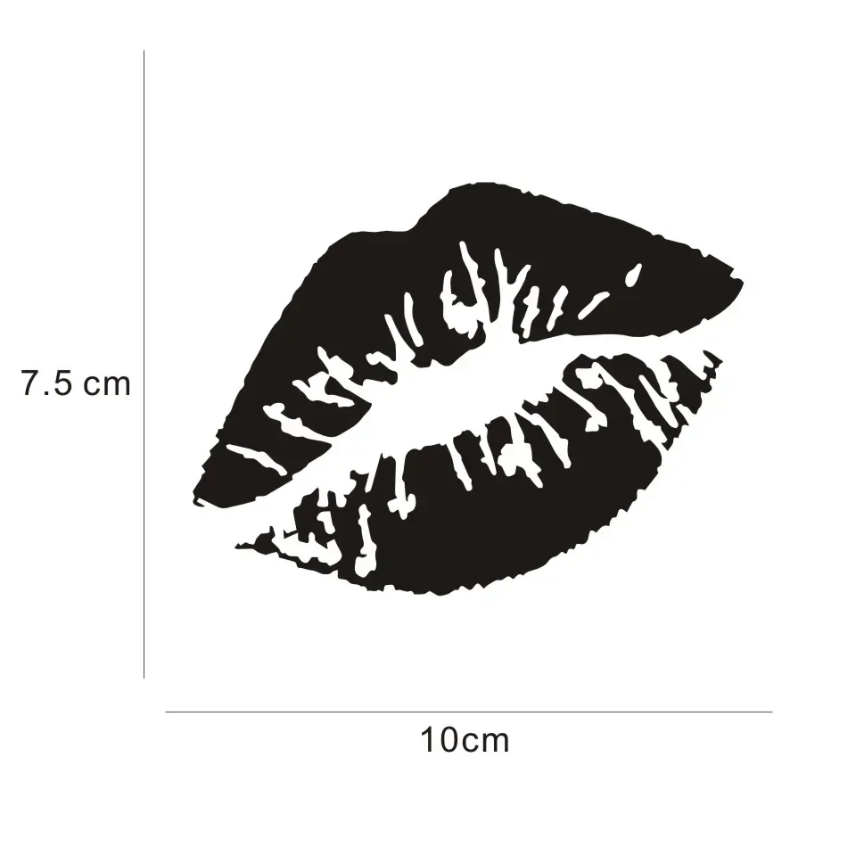 Наклейки на автомобиль Kiss Lips, украшение для автомобиля и мотоцикла, светоотражающая Водонепроницаемая наклейка BUY 2 SAVE HALF Car styling, наклейки на заказ 10 см * 7,5 см (art.: 3920c6f1918b1) - 3920c6f1918b1