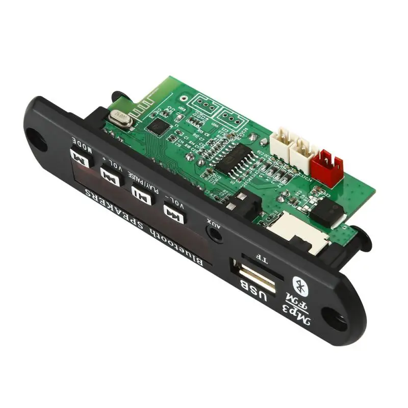 USB TF радио Bluetooth-совместимый 5.0 беспроводной музыкальный Автомобильный плеер 12 В 50 Вт MP3 WPE декодер плата аудио модуль с дистанционным управлением