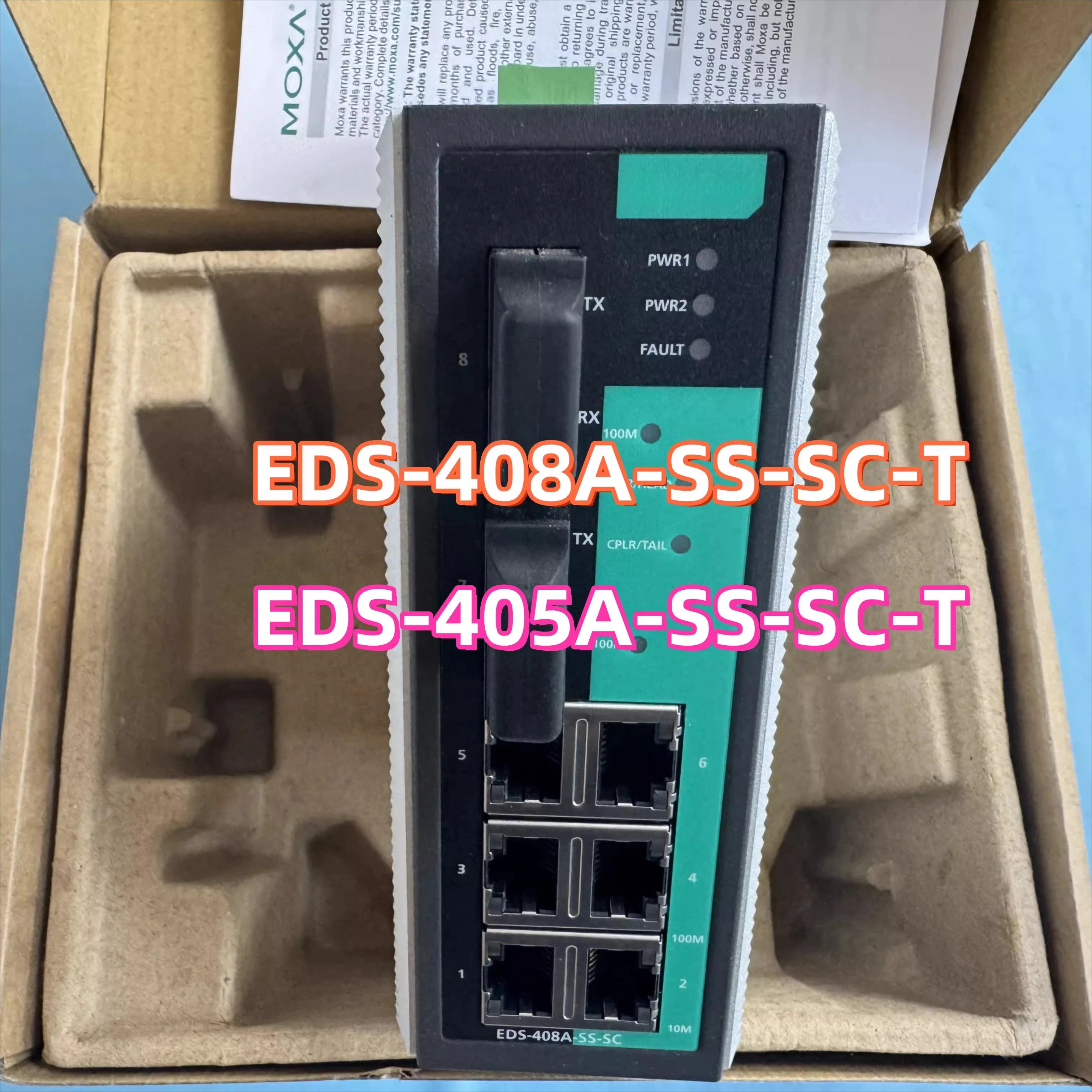 EDS-405A-SS-SC-T Тайвань MOXA EDS-408A-SS-SC-T Управляемый широкий температурный переключатель