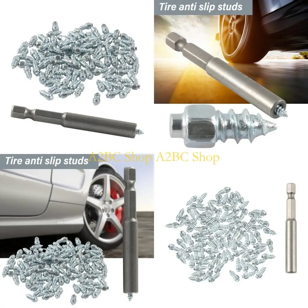 A2BC 100PCS У одновывольно автомобильные зимние антилипные винты ногти на мотоциклете мотоцикл Antiskid