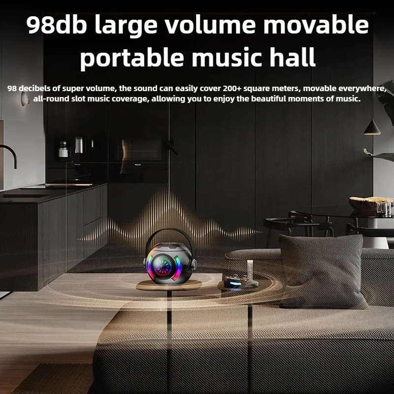 Фото Сабвуфер Bluetooth Penutup потенци Lampu Warna, Sistem Bunyi Karaoke Yangembali Danórias Speaker Портативный №2