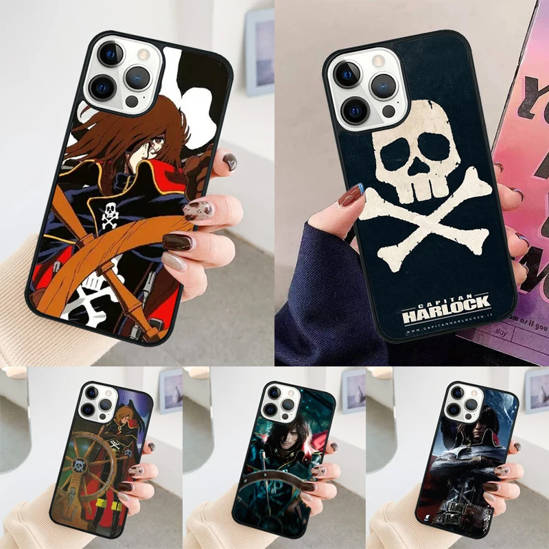 Чехол для телефона с изображением пиратского капитана Harlock для iPhone 14 15 Pro Max SE 2020 XS XR X, чехол для apple 11 12 13 Pro Max 7 8 Plus