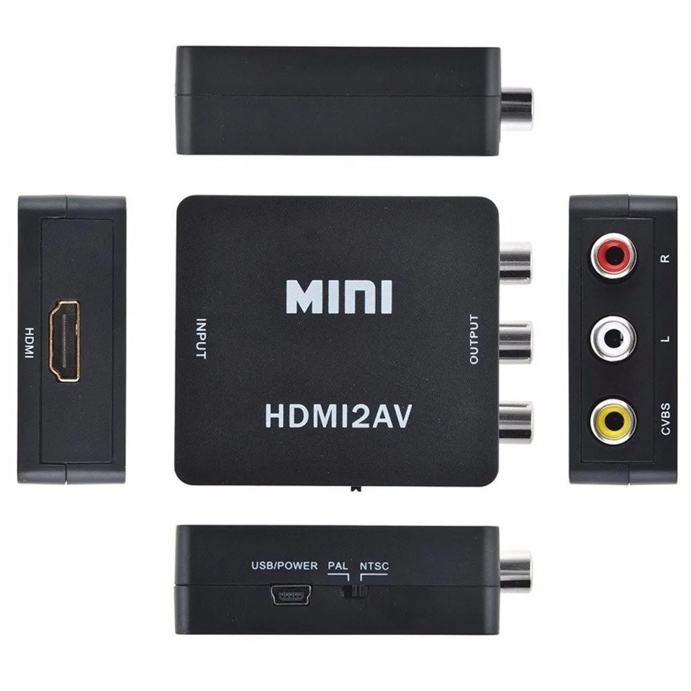 Фото Мини-Переходник HDMI-AV RCA CVBS 1080P HDMI2AV №3