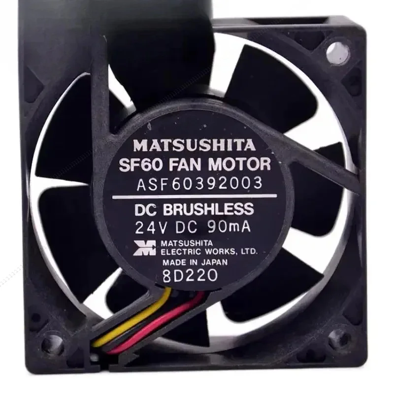 W Matsushita TSF612B2401 Вентилятор охлаждения сервера DC 24 В 90 мА 60x60x25 мм 3-проводной