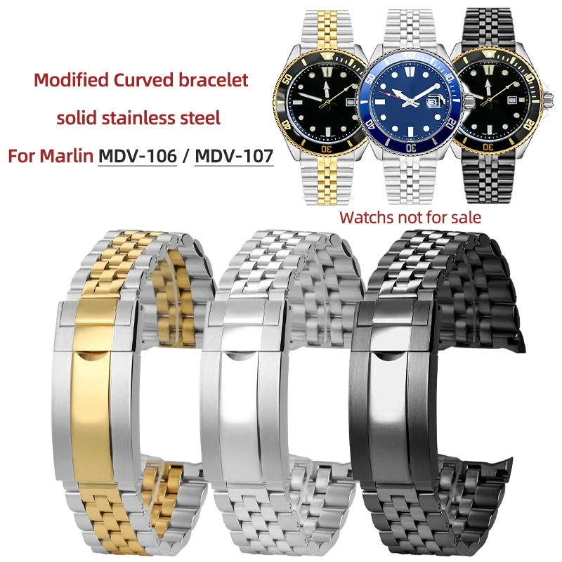 Ремешок для часов Casio Duro MDV-106 MDV-107 MTP-VD01, 22 мм mdv106 mdv107 mtp vd01, высококачественный браслет из нержавеющей стали, металлический ремешок