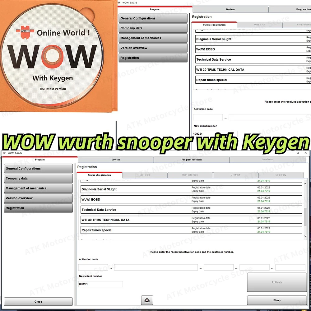 W-ur-th W-O-W V5.00.12 5.00.8 R2 2024 бриллиантовое программное обеспечение, многоязычное устройство с генератором ключей для Tcs, мультидиагностический инструмент для автомобилей