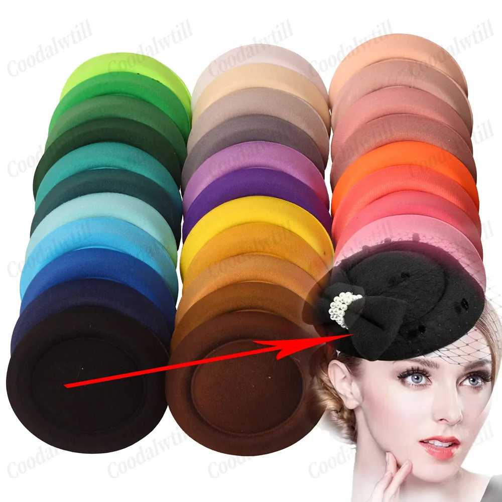 17 см свадебный топ Pillbox Fascinator Base Hat Fascinator DIY аксессуары для волос женские вечерние свадебные шляпы принадлежности для рукоделия