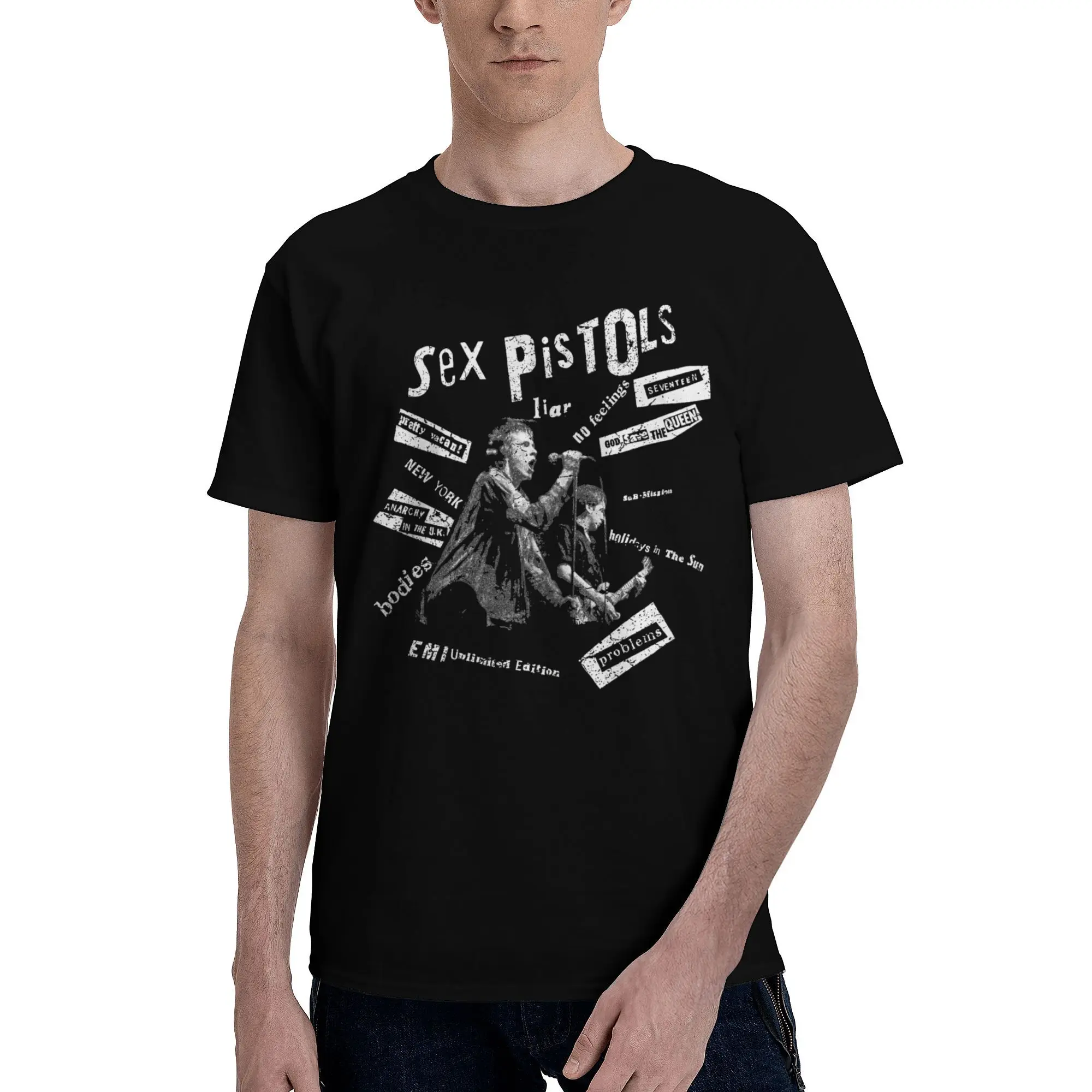 Men Women New Arrival Sexed Pistols T Shirt Tee Cotton Keren Tiada Tara Band T-shirts Clothing