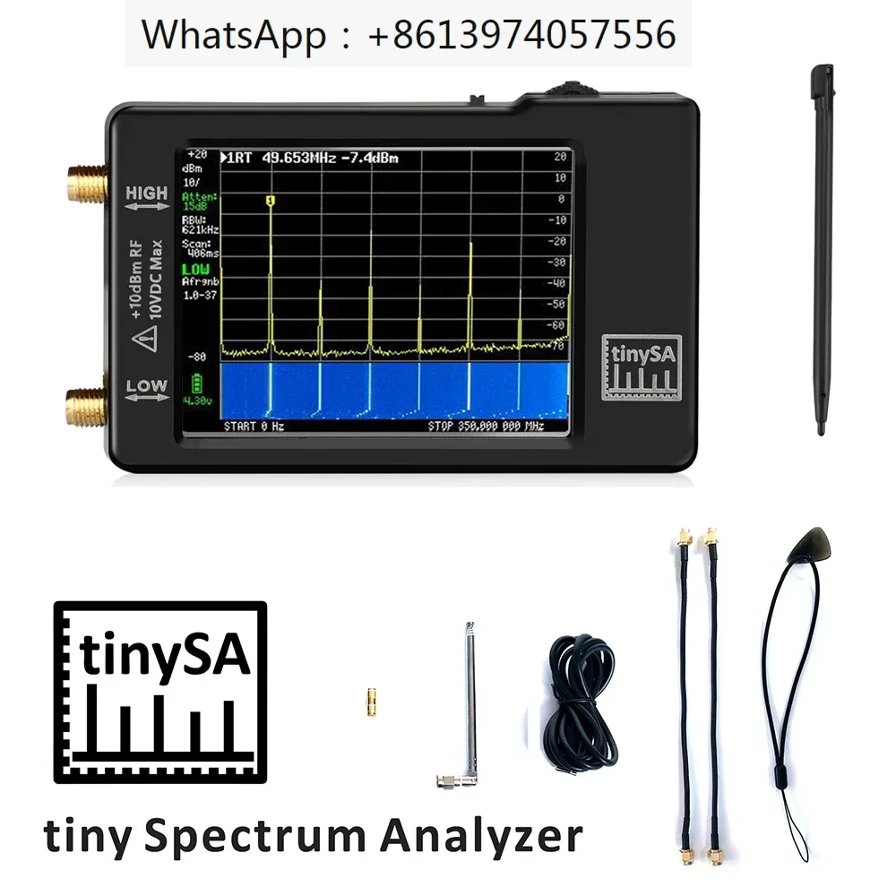 Spektrumembaliil Genggam Yang Dit takomkan TinySA 2.8 