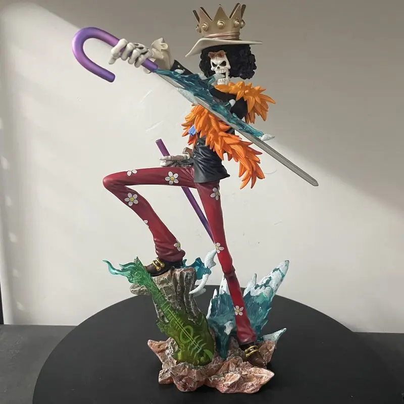 ONE PIECE Фигурки Brook King of Souls Музыкант Фигурка Два года Pater Meteor Burukku Аниме Фигурка ПВХ Модель Статуя Игрушка