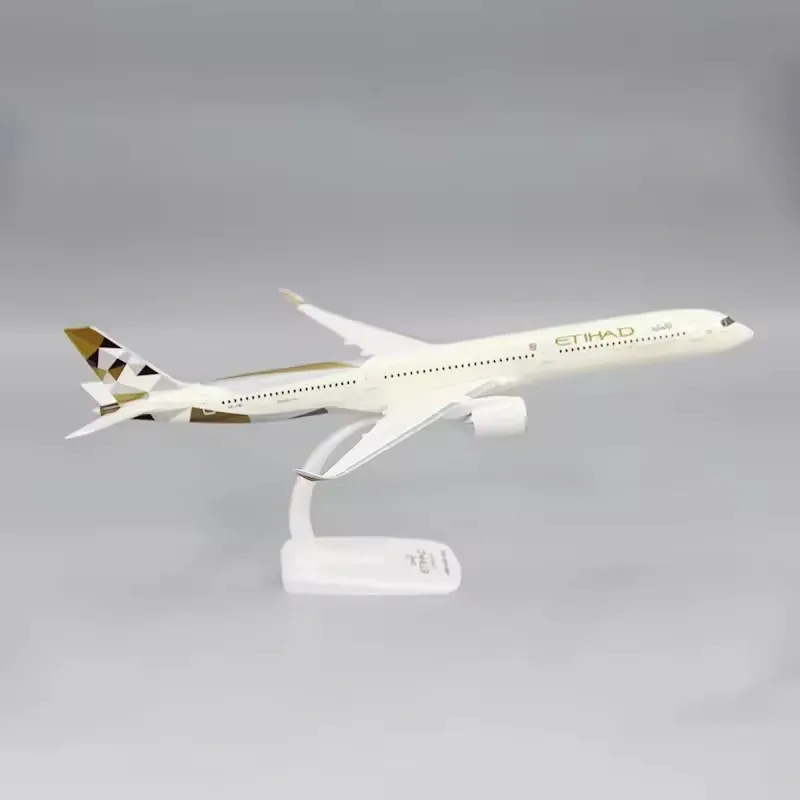 Фото Новый масштаб 1:200 Etihad Airways Airlines самолет A350-1000 ABS с базовой моделью самолета коллекция игрушек украшения самолет подарки №2