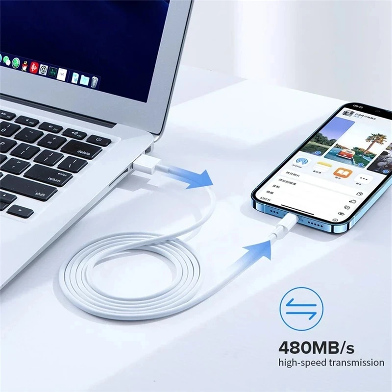 Фото Быстрое зарядное устройство для Apple PD 20 Вт, USB для iOS, для iPhone 14, 13, 12, 11 Pro Max, Mini Plus, XR, XS, зарядный кабель для передачи данных, аксессуары №2