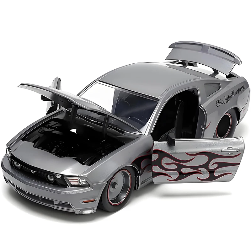 Фото JADA 1:24 Ford Mustang GT 2010, легкосплавный автомобиль, литье под давлением и игрушечный транспорт, модель автомобиля, миниатюрная масштабная модель автомобиля для детей №4