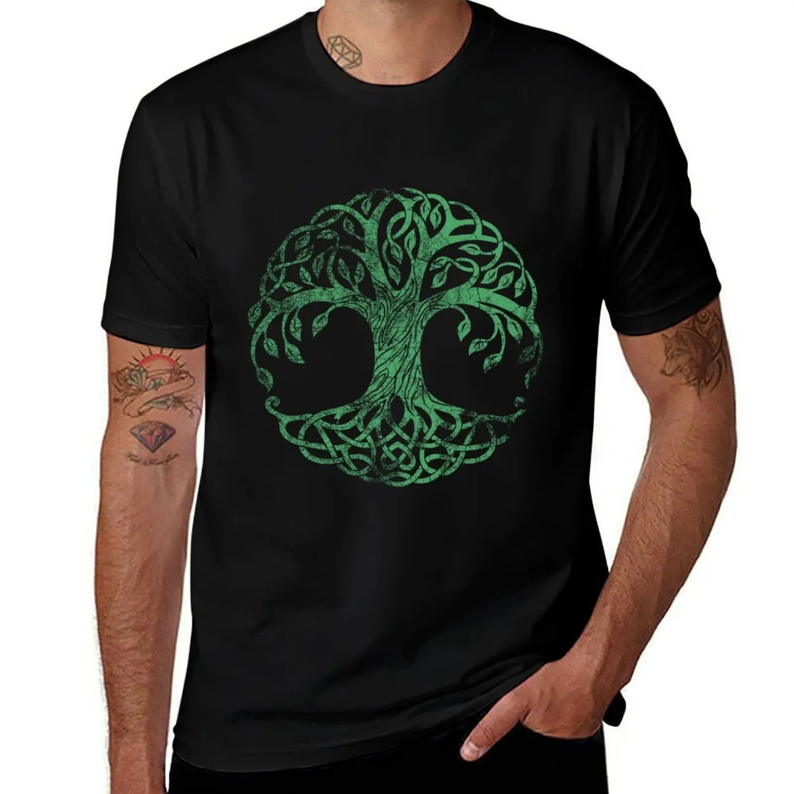 Футболка Yggdrasil Tree Of Life, мужская футболка, мужская повседневная футболка