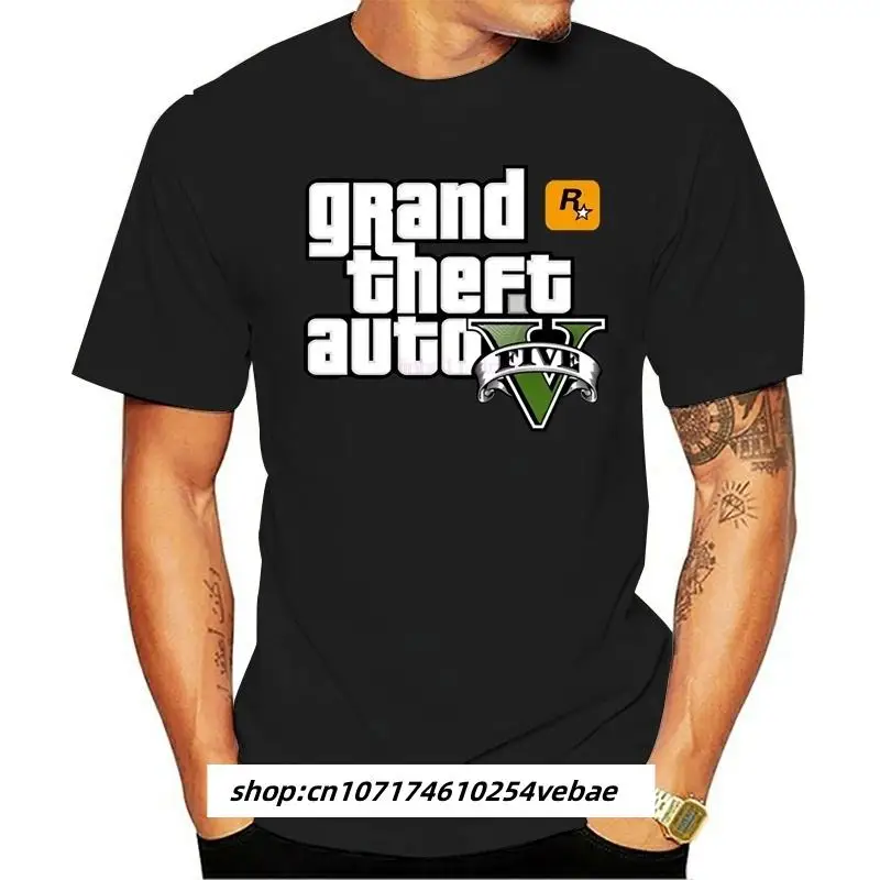 Kaus Grand Theft Auto GTA Pria Panjang Jalan с Kaus GTA 5 Pria Kaus Merek Di Kaus Katun Pasangan GTA 5