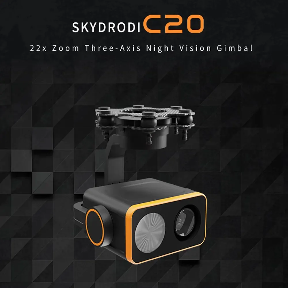Фото 3-осевая камера ночного видения Skydroid C20 с оптическим зумом 1080P 22x для дрона H16 H30 с дистанционным управлением №2