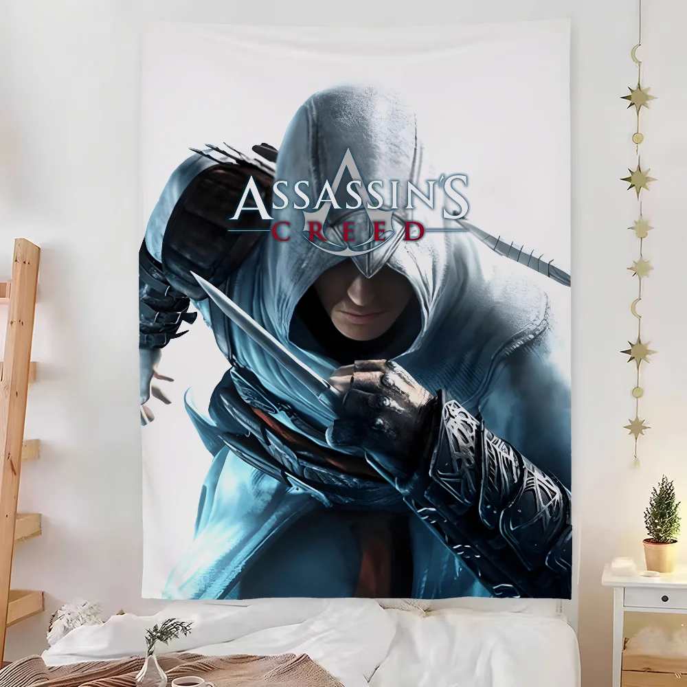 Фото A-Assassins C-Creeds игровой гобелен Спальня Гостиная Бар Сад Открытый Фестиваль из микрофибры Украшение Фон Художественный баннер №2