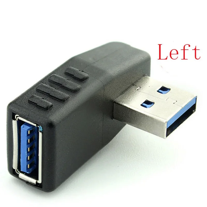 Фото Переходник «штырь-гнездо» сменный Удлинительный Кабель USB 3,0 Аксессуары 90 градусов коннектор для синхронизации данных Mini Right №4