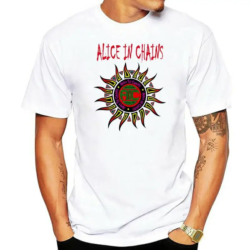 Alice In Chains Sun Logo Grunge Seattle Alternative Cool Unisex T Shirt B427 2Xl 3Xl 4Xl 5Xl Tee Shirt