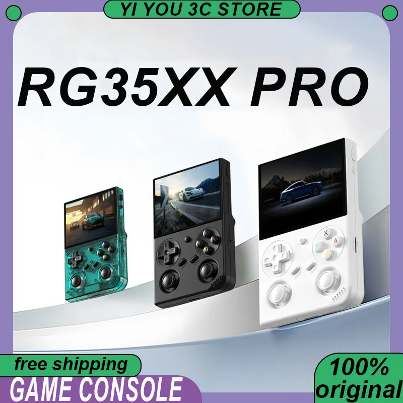 Портативная игровая консоль RG35XX PRO, 3,5-дюймовый IPS 640*480, экран Linux, 64-бит, 3200 мАч, WIFI, ретро-игровой плеер, 64 ГБ + 256 ГБ