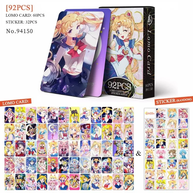 92 шт. милые Аниме периферийные Tsukiyo Usagi Yami Makoto креативные кавайные поздравительные открытки милые LOMO открытки подарок оптовая продажа