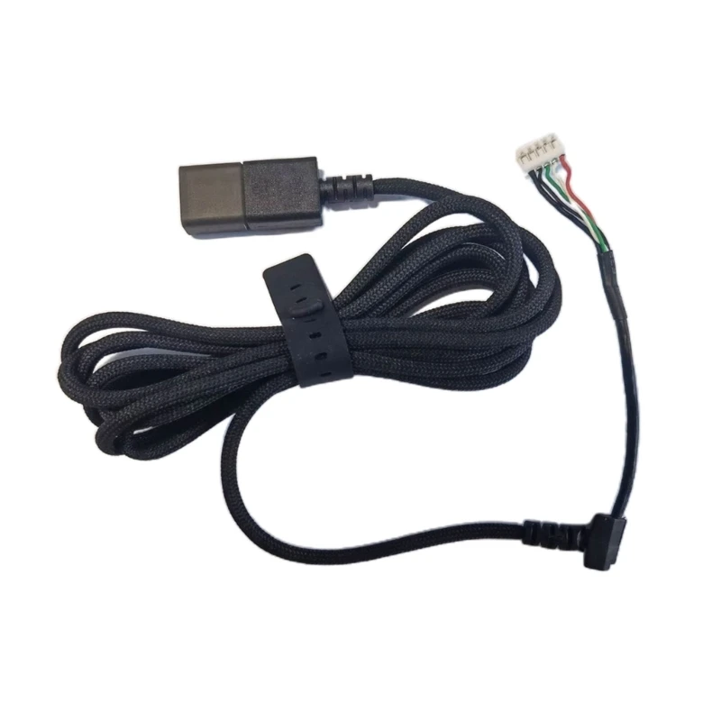 896F Замена линии мыши Прочный USB-кабель для мыши из ПВХ для игровой мыши ViperMini, черный