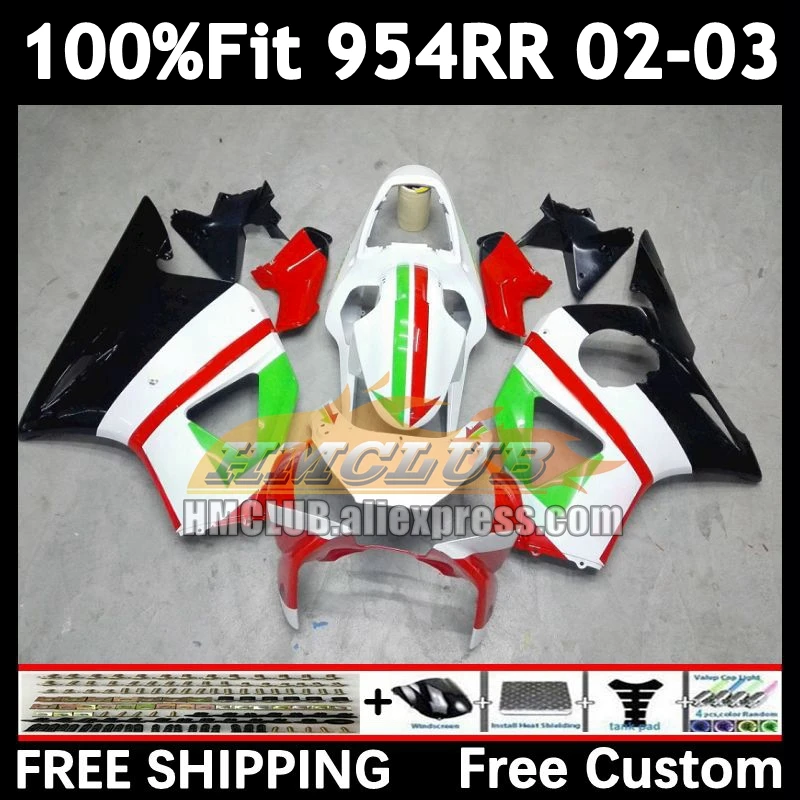 Инъекционный обтекатель для HONDA CBR900RR CBR 900 954 CBR900 CBR954 RR 92No.16 CBR 954RR 02 03 CBR954RR красный зеленый 2002 2003 Кузов