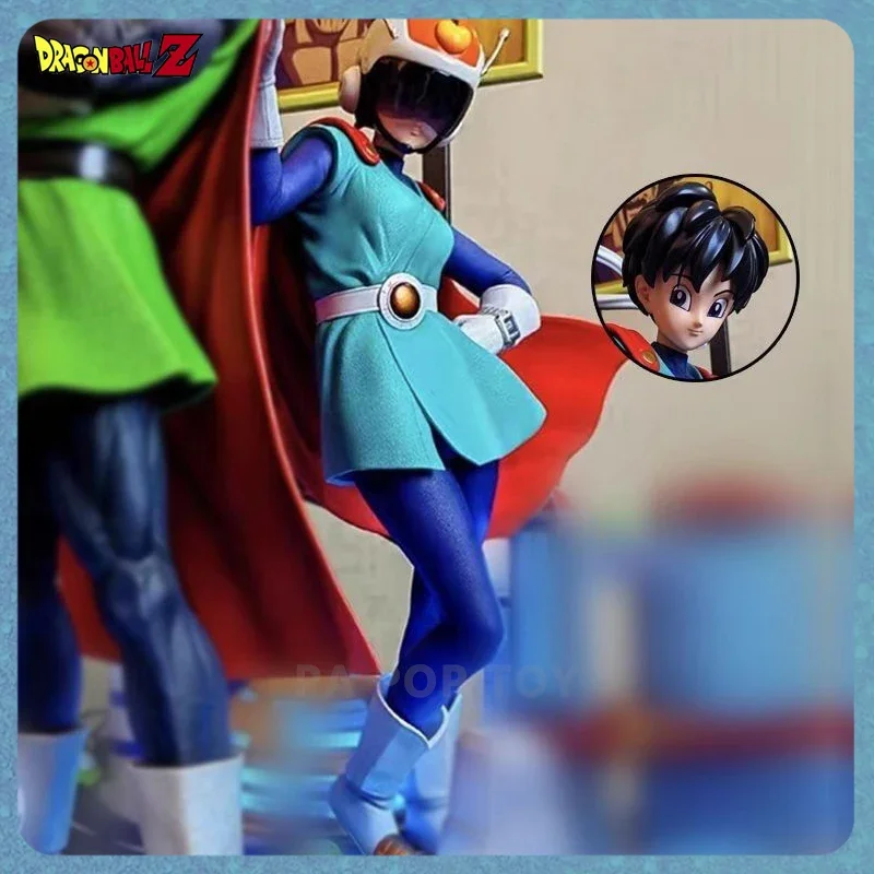 Фото Dragon Ball Z Videl Аниме Фигурка Great Saiyaman Videl Сменные головы Фигурки 30 см Gk Статуя Коллекция Модель Игрушки Подарок №2