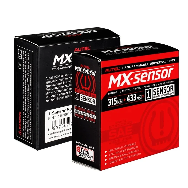 4 шт. Autel 2IN1 датчик TPMS универсальный 315 МГц 433 МГц MX-сенсор автомобильные инструменты для механической мастерской TPMS программируемый датчик MX