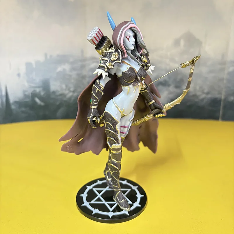 Фото WOW Fall of The Lich King Arthas Sylvanas Windrunner Sylvan Archery Queen World Of Warcraft Dota Menethil Фигурка игрушки 14 см №4