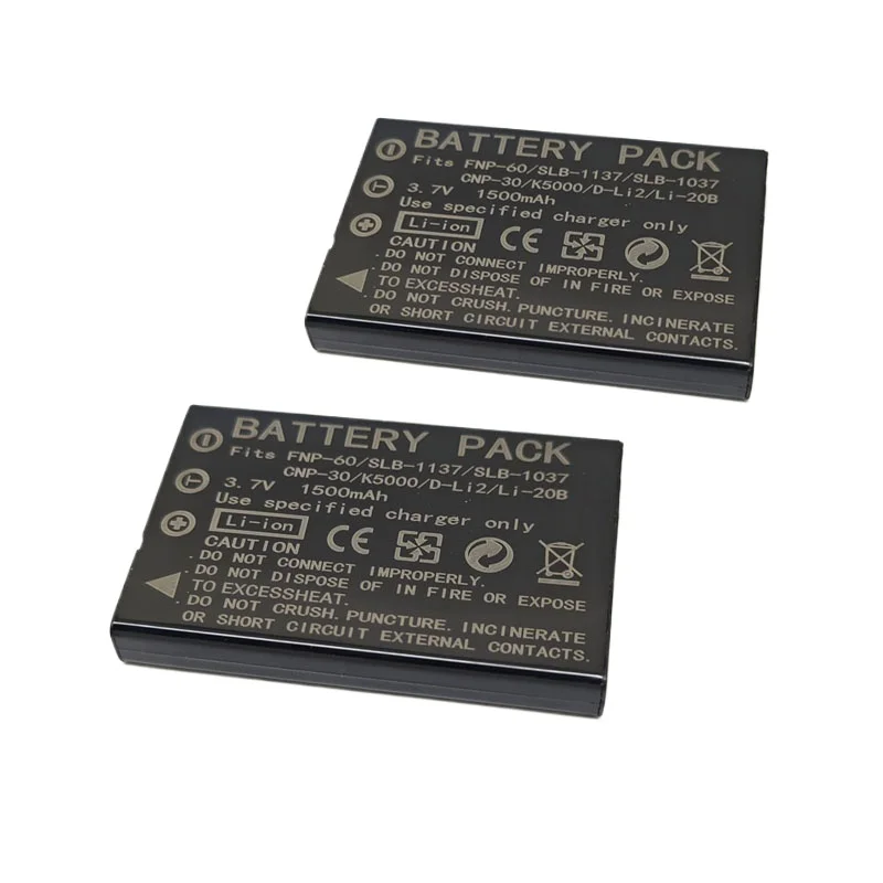 Новый аккумулятор для камеры 1500 мАч 3,7 В NP-60 SLB-1037 CNP30 KLIC-5000 D-Li2 Li-20B + зарядное устройство для Fujifilm F50I F501 F401 F410 F601 F601Z (art.: 3920d09ebd711) - 3920d09ebd711