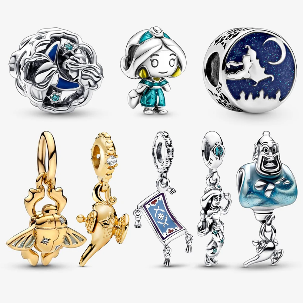 Aladdin Genie & Lamp Charm Series подходят оригинальные браслеты с подвесками, ювелирные изделия
