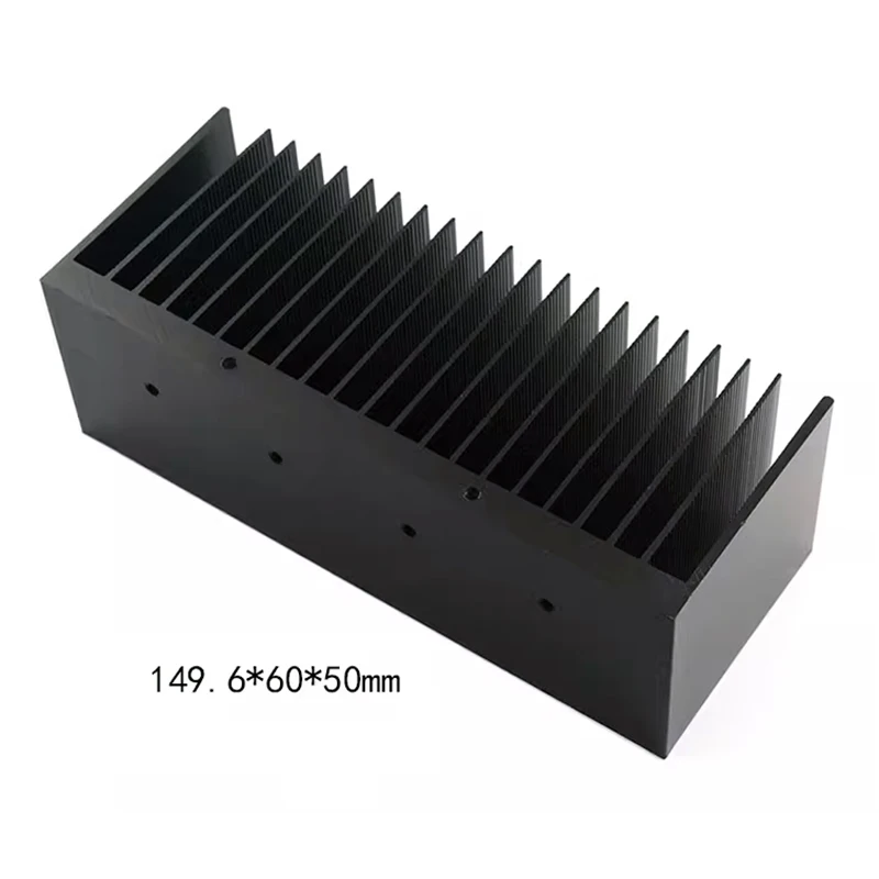 1 шт. алюминиевый радиатор для Hifi Diy усилитель LM1875 радиатор TDA7293 LM3886 радиатор охлаждения 150*60*50 мм черный радиатор