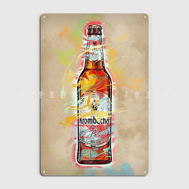 Krombacher металлическая табличка плакат клубная вечеринка кинотеатр создать живопись декор жестяная вывеска плакаты