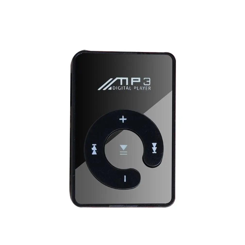 Мини-зажим MP3 портативный зеркальный зажим mp3-плеер музыкальный медиа Поддержка Micro TF карта модный Hifi Звук качество MP3 для спорта на открытом ...