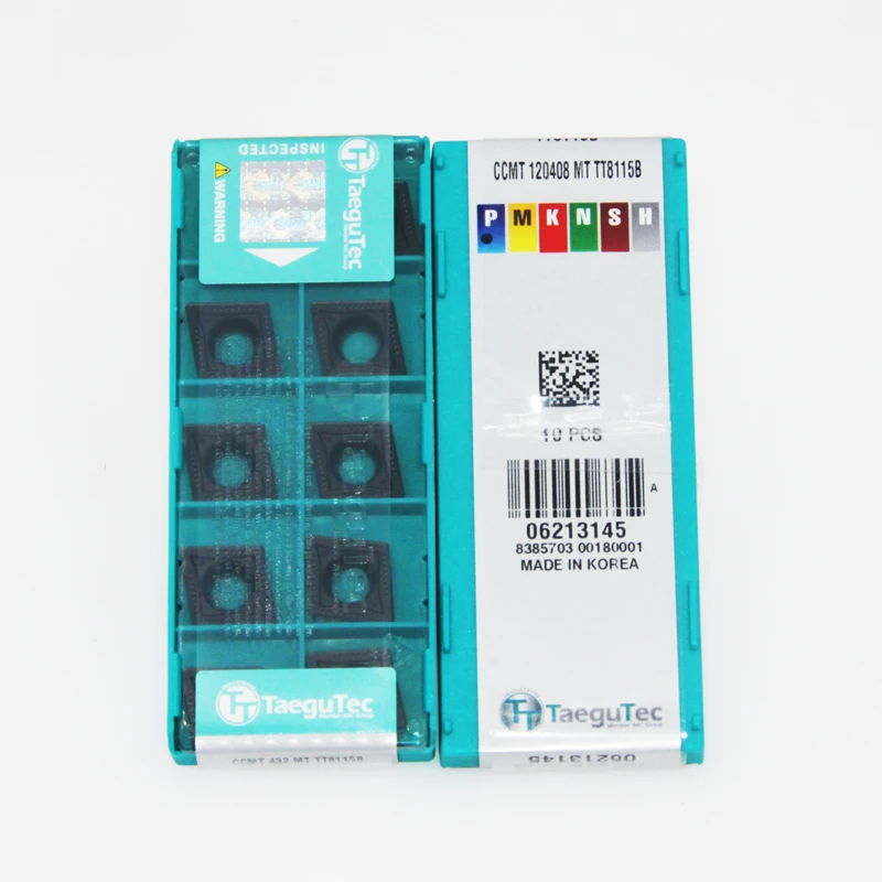Фото TaeguTec Original CCMT 120404   CCMT 120408   MT TT5100 TT8115B TT8125B TT7015 TT8020 Токарный станок с ЧПУ Твердосплавные токарные вставки 10 шт. №5