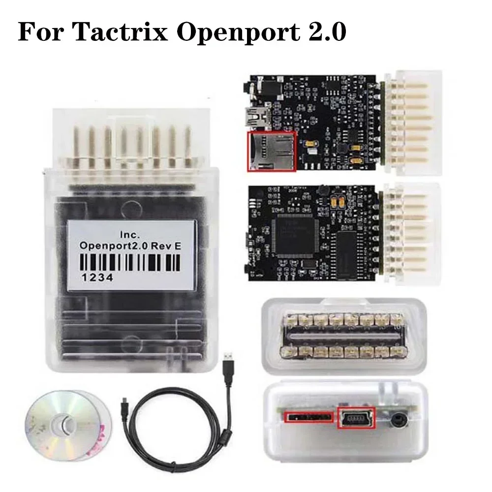 Новейшая тактическая система Openport 2.0 с чипом ECU FLASH ECU Tactrix Openport 2.0 ECUFLASH со всеми SW, полным комплектом