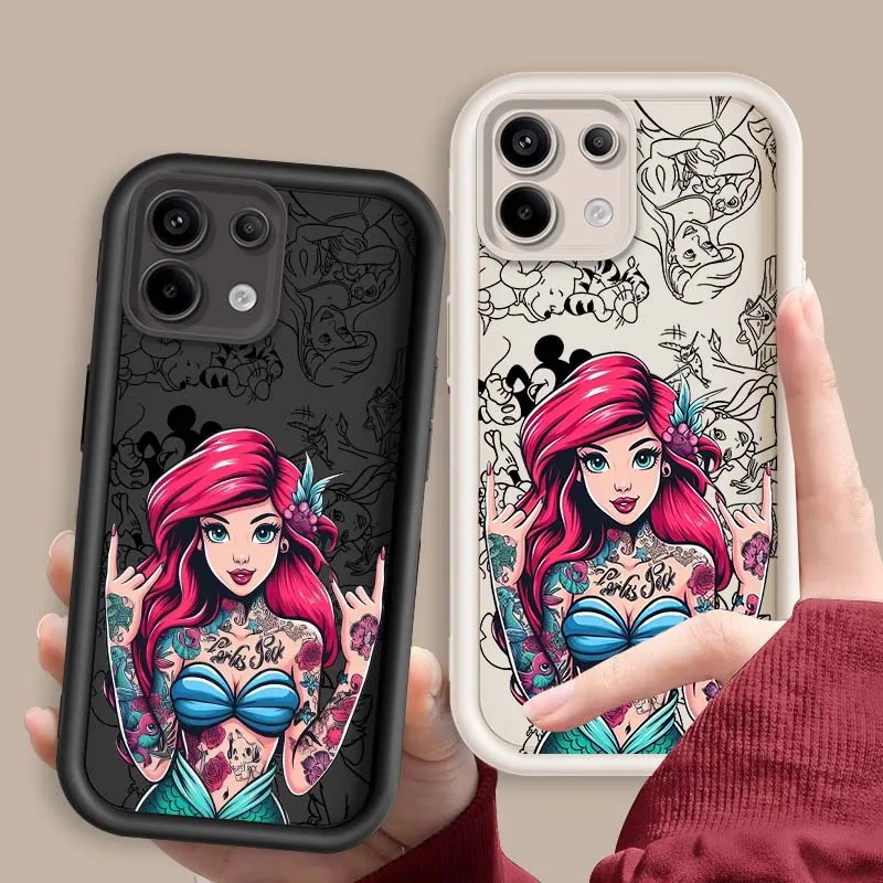 Фото Красивая принцесса Диснея для Xiaomi Mi Poco X3 X4 X5 X6 M4 M5 M5s M6 F4 F5 F6 Pro GT Plus 5G Чехол для лестницы с глазами №2