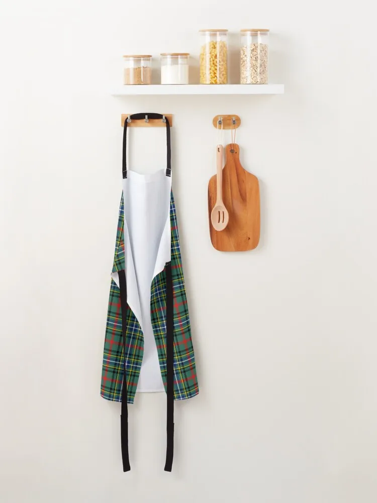 Фото Фартук Clan Bisset Tartan, настраиваемая мужская кухонная утварь для кухонного фартука №3