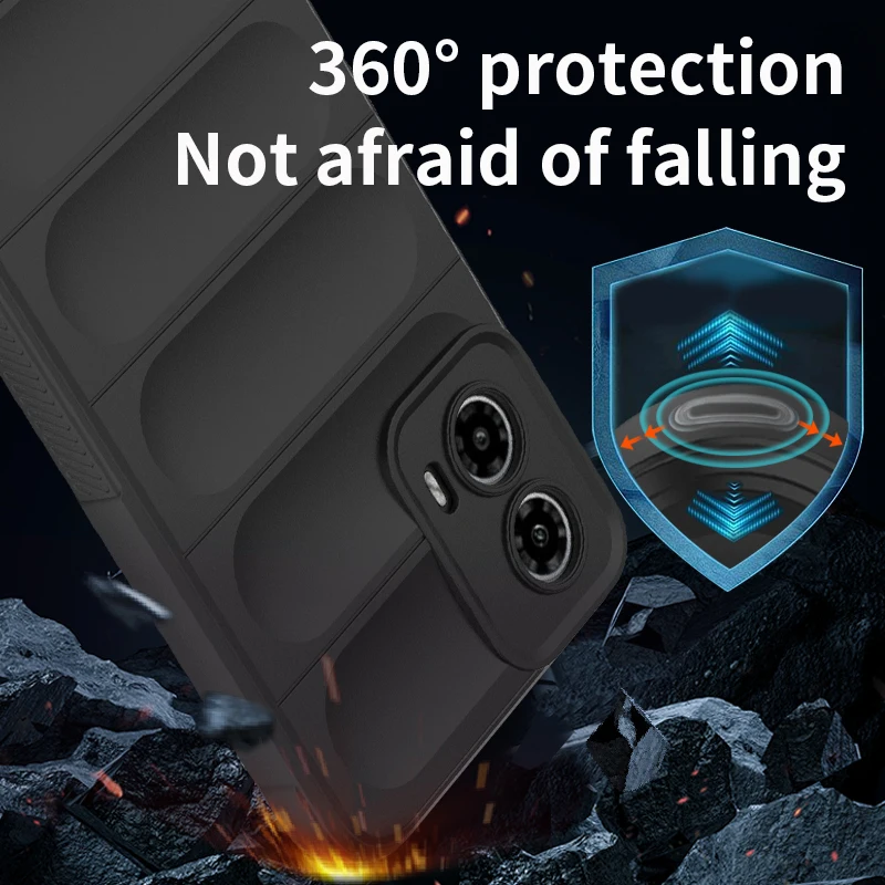 Фото Противоударный чехол для Motorola Moto G34 G54 G32 G62 G73 G84 Чехол для телефона Moto Edge 40 Neo Liquid Silicon Coque №3