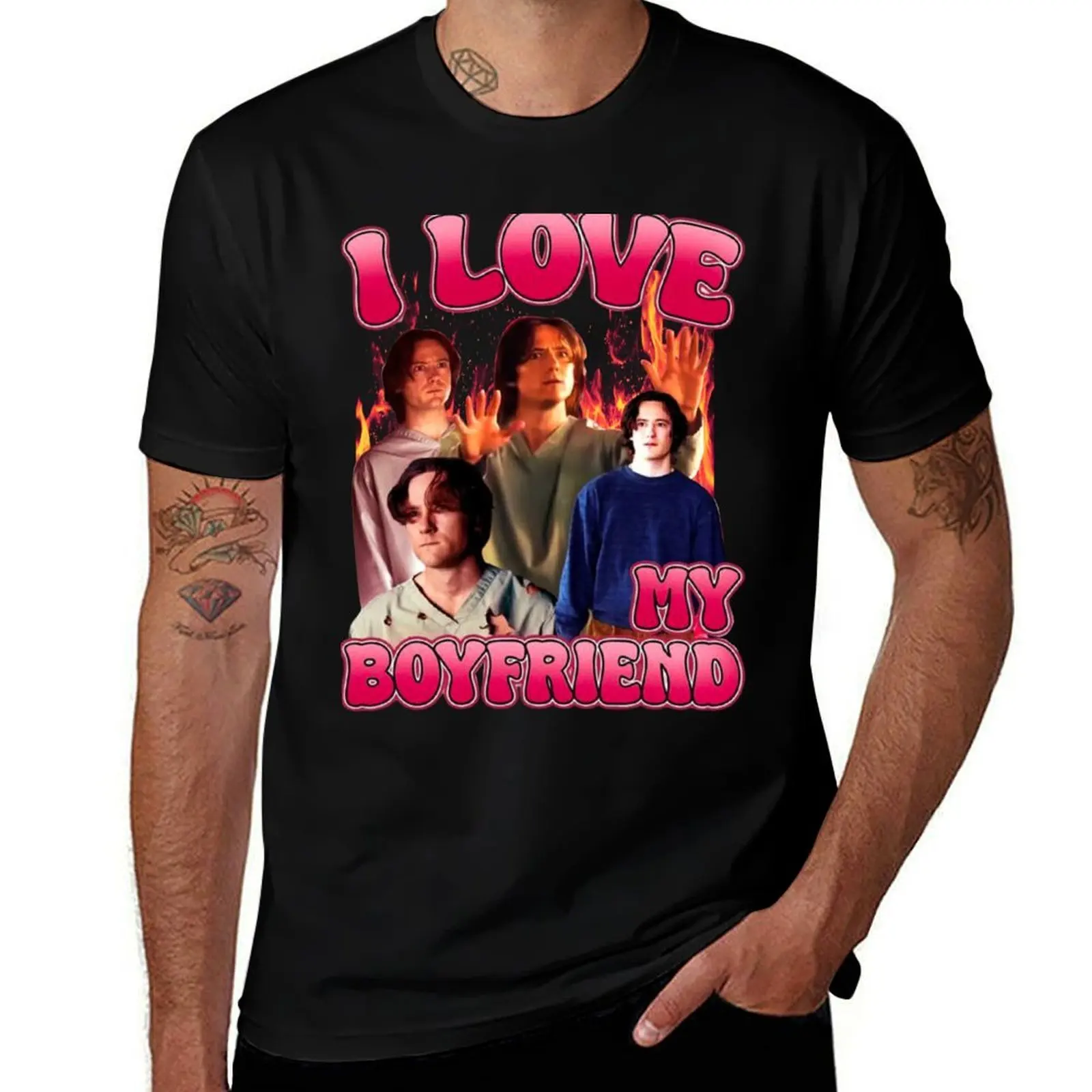 Футболка «I Love My Boyfriend Lewis Pullman», новое издание, футболка на заказ, рубашки с прикреплением, мужские футболки «фрукты ткацкого станка»