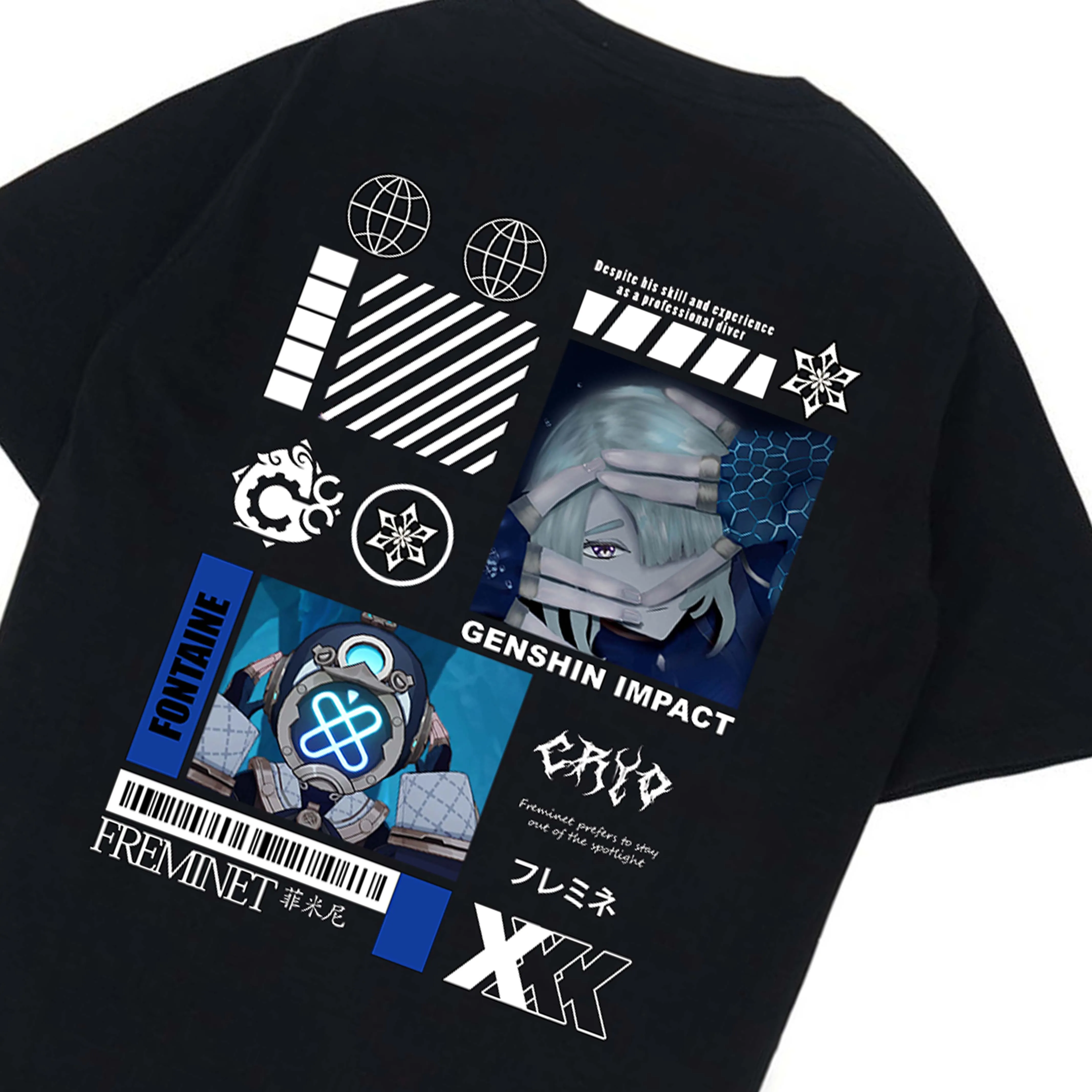 Фото FREMINET TEE/Футболка GAME GENSHIN IMPACT (Фонтейн)/унисекс PRIA WANITA/DRYCO №3