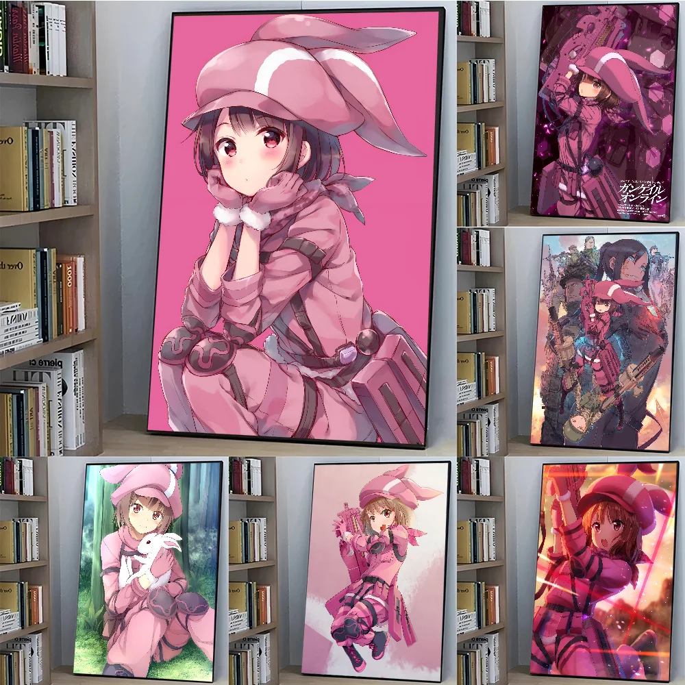 Аниме Sword Art Online Llenn плакат с бумажным принтом для дома, гостиной, спальни, входа, бара, кафе, художественная живопись, украшение