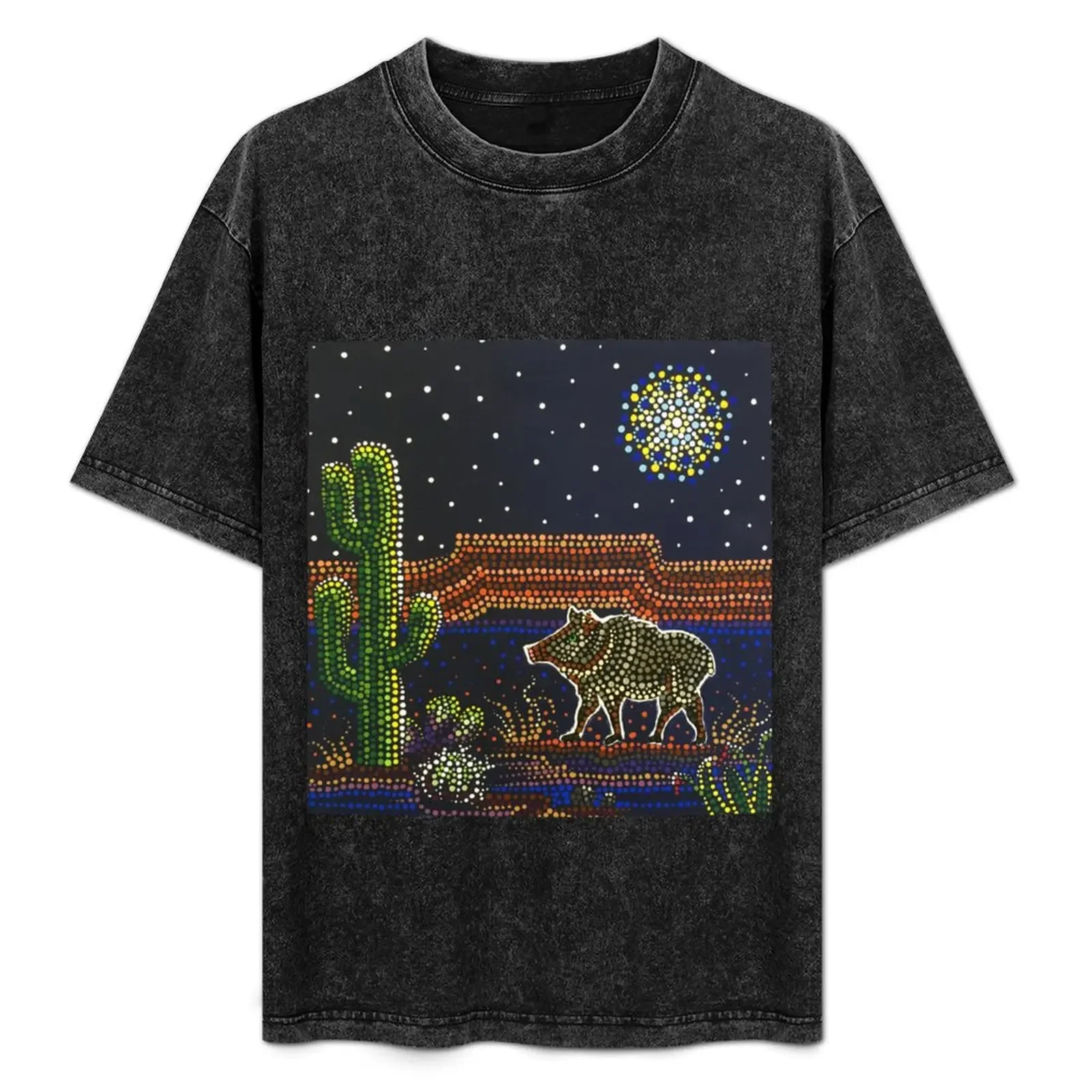 Футболка Javelina Moon для мальчика, незаменимая футболка, роскошная футболка, облегающие футболки для мужчин