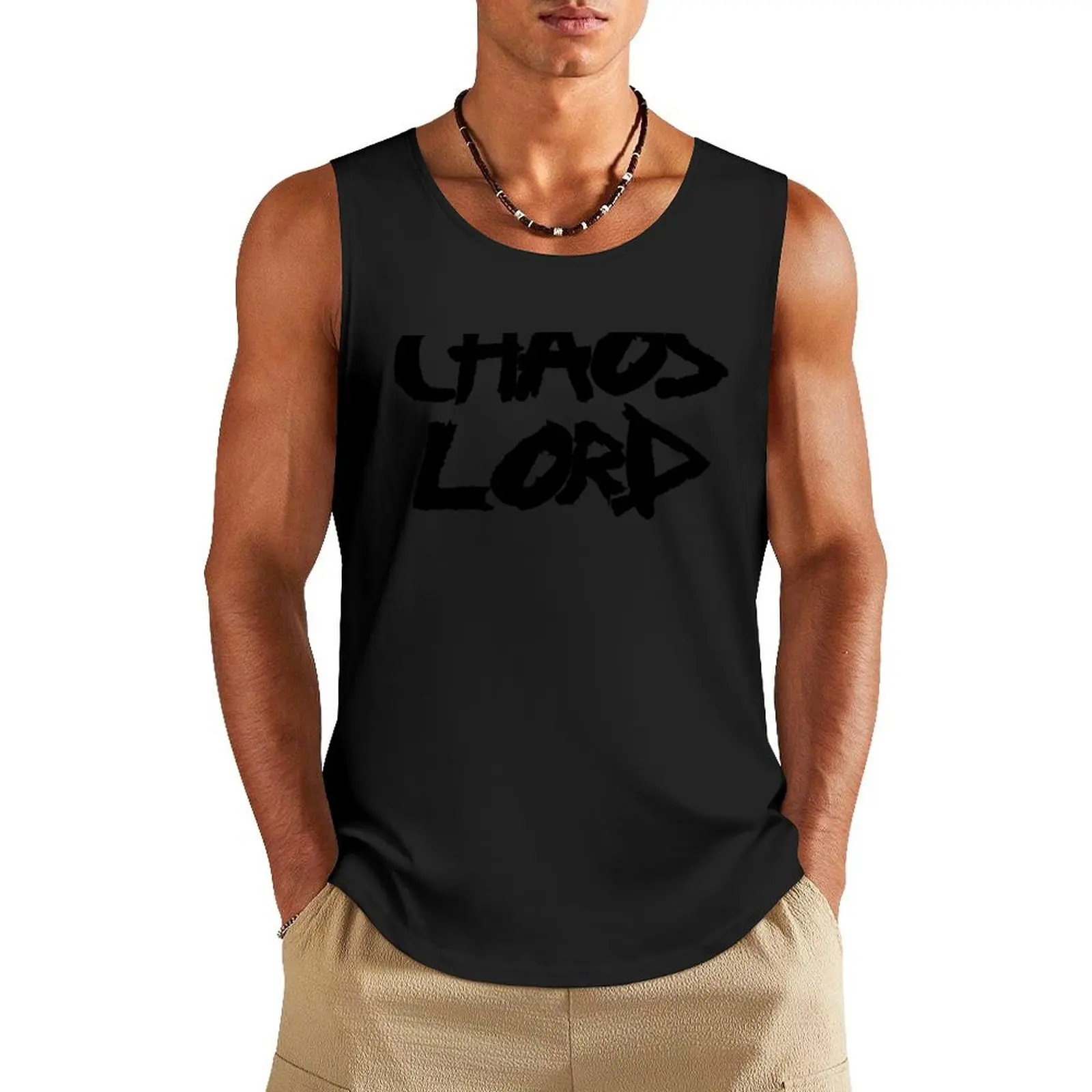 Chaos Lord Tank Top однотонная футболка мужская спортивная футболка мужская
