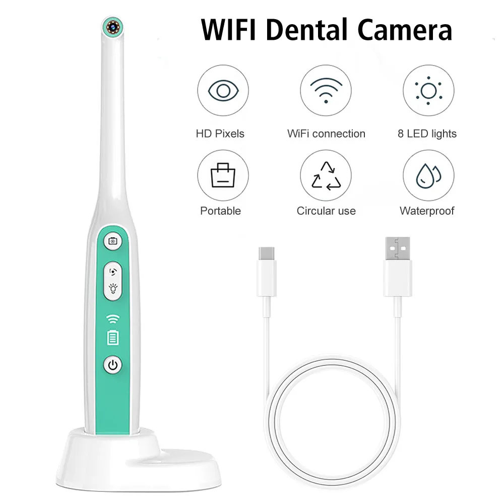 Стоматологическая камера IP67 Водонепроницаемая камера для осмотра полости рта USB Перезаряжаемая Поддержка Android ios ПК Планшет Визуальная внутриротовая камера